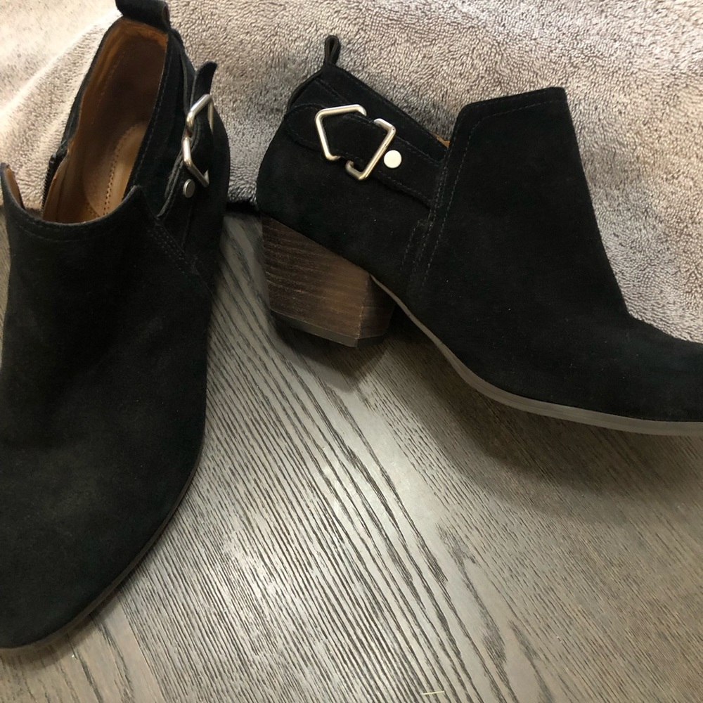 Franco Sarto black suede ankle boots - Picture 2 of 15